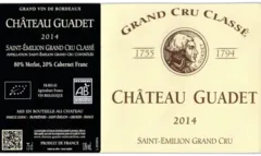 photo Aop Saint Emilion Grand Cru Classé Chateau Guadet 2014