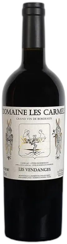image du vin Aoc Cadillac Cotes de Bordeaux les Vendanges 2016
