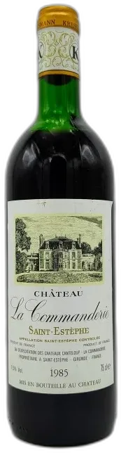 photos du vin 1985 Château la Commanderie