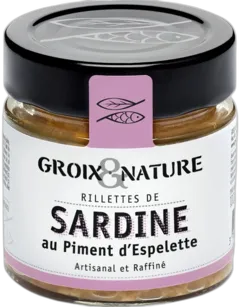 image du vin Groix & Nature Rillettes de Sardine au Piment d’Espelette 100g