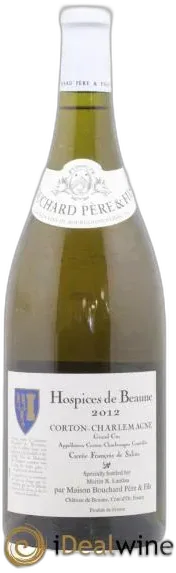 photo Corton-Charlemagne Grand Cru Cuvée François de Salins Hospices de Beaune Bouchard Père et Fils 2012