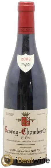 photo Gevrey-Chambertin 1er Cru Denis Mortet 2003