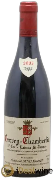 photo Gevrey-Chambertin 1er Cru Lavaux Saint Jacques Denis Mortet