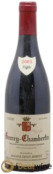 photo Gevrey-Chambertin Denis Mortet 2003