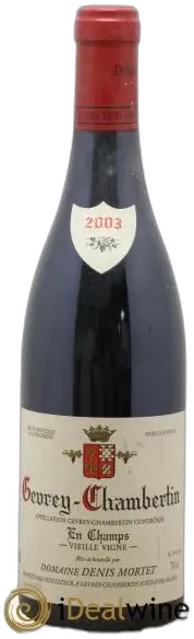 photo Gevrey-Chambertin en Champs Vieille Vigne Denis Mortet