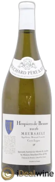 photo Meursault Cuvée Loppin Hospices de Beaune Bouchard Père et Fils 2016