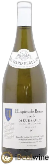 photo Meursault Cuvée Loppin Hospices de Beaune Bouchard Père et Fils 2016