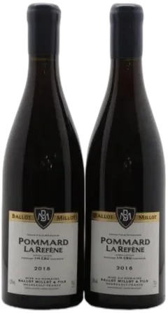 photo Pommard 1er Cru la Refene Ballot Millot 2018