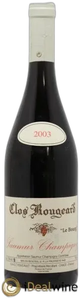 photo Saumur-Champigny le Bourg Clos Rougeard 2003