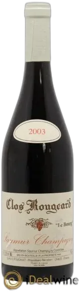 photo Saumur-Champigny le Bourg Clos Rougeard 2003
