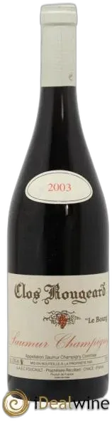 photo Saumur-Champigny le Bourg Clos Rougeard 2003
