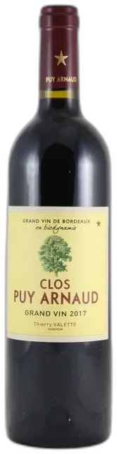 photo Château Clos Puy Arnaud Côtes de Bordeaux Castillon Rouge 2017