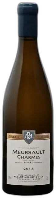 vue du vin Meursault 1er Cru Charmes Blanc 2018