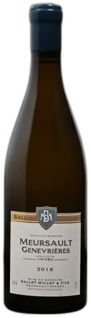photo du vin Meursault 1er Cru Genevrières Blanc 2018