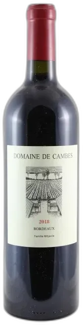 photo du vin Bordeaux Rouge 2018