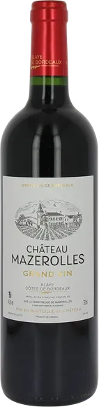 photo Château Mazerolles Côtes de Bordeaux Blaye Grand Vin Rouge 2020