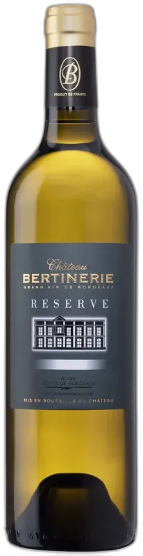 vue du vin Château Bertinerie Réserve Blanc 2022