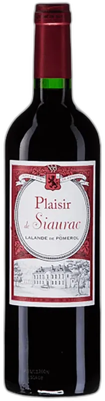 photo Château Siaurac Plaisir de Siaurac Rouge 2022