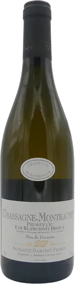 vue du vin Chassagne-Montrachet 1er Cru Blanchot Dessus