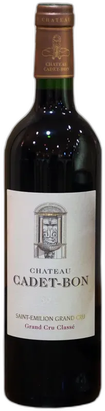 photo du vin Château Cadet-Bon Saint-Emilion Grand Cru Rouge 2012