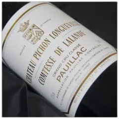 vue du vin Château Pichon Comtesse 2000