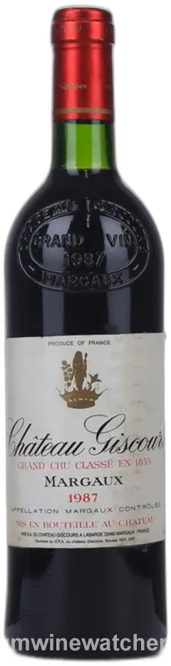 vue du vin 1987 Giscours