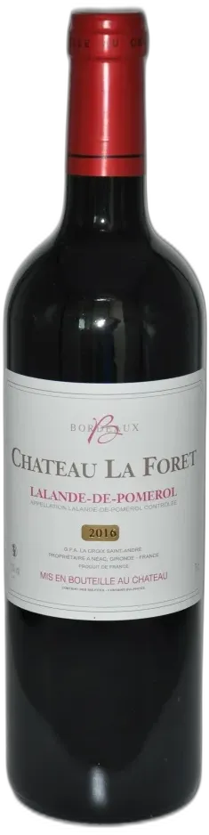 photo du vin Château la Foret