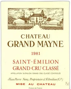 photo du vin Grand Mayne