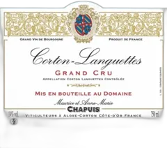 image du vin Chapuis Corton Languettes Grand Cru