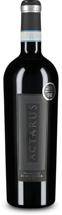 vue du vin Actarus Primitivo di Manduria