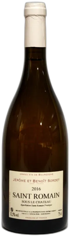 photo du vin Sordet Saint Romain Sous le Chateau