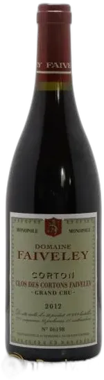 capture du vin Corton Grand Cru Clos des Cortons Faiveley