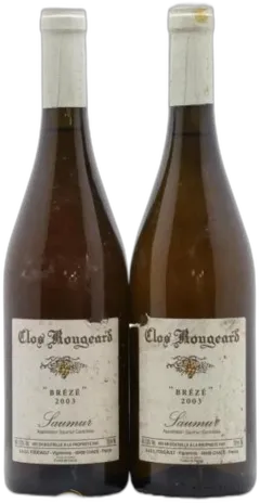 vue du vin Saumur Brézé Clos Rougeard 2003