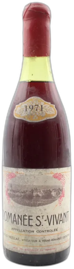 vue du vin Romanée Saint-Vivant 1971 Domaine Charles Noellat