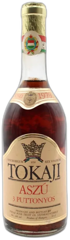 image du vin Tokaji Aszu 3 Puttonyos 1979 Tokaji Wine Trust