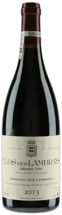 vue du vin Clos des Lambrays Grand Cru 2013