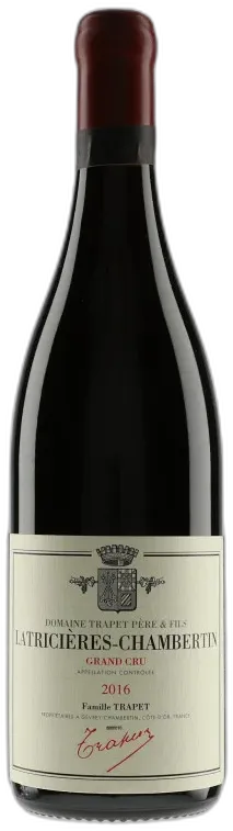 vue du vin Latricières-Chambertin Grand Cru 2016