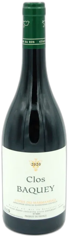 capture du vin Clos Baquey 2020
