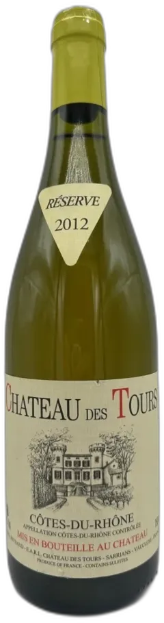 photo du vin Château des Tours Cotes du Rhone Reserve Vallée du Rhône France