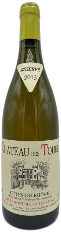 photo du vin Château des Tours Cotes du Rhone Reserve Vallée du Rhône France