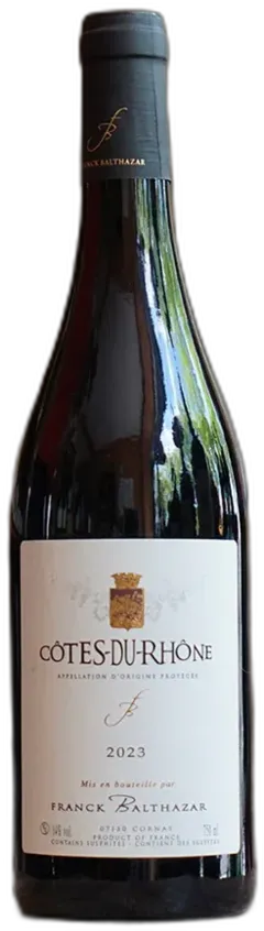 photo Côtes du Rhône Rouge 2023 Franck Balthazar
