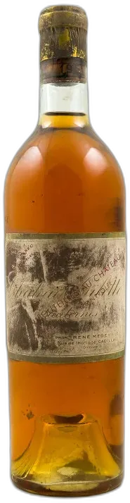 vue du vin Château Gilette Sec Sauternes Sec 1951