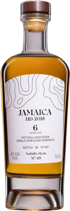illustration du vin Nobilis Rum Molasses Jamaican Rhum "6 Ans Hampden - Single Cask - ch - n°49" Brun 2018 Giftbox