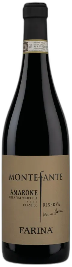 image du vin Amarone Della Valpolicella Classico Docg Riserva Montefante Farina 2017