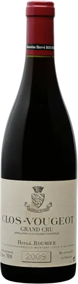 vue du vin Clos Vougeot Rouge 2009