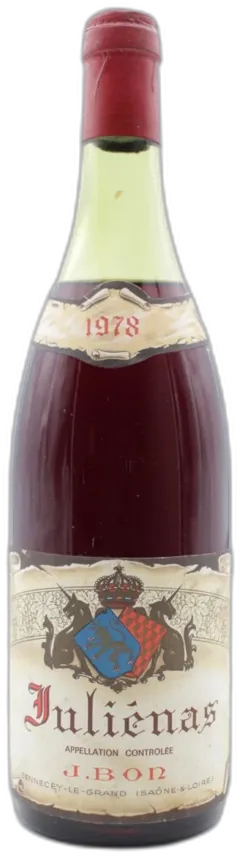 photos du vin Juliénas 1978 J.Bon