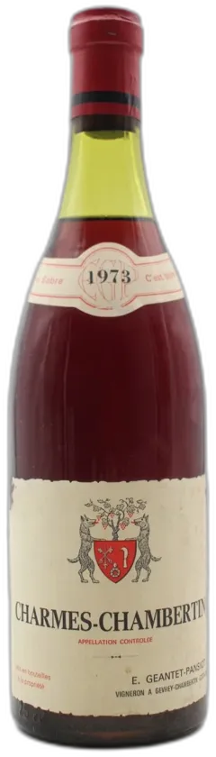 illustration du vin Charmes-Chambertin 1973 Domaine Geantet-Pansiot