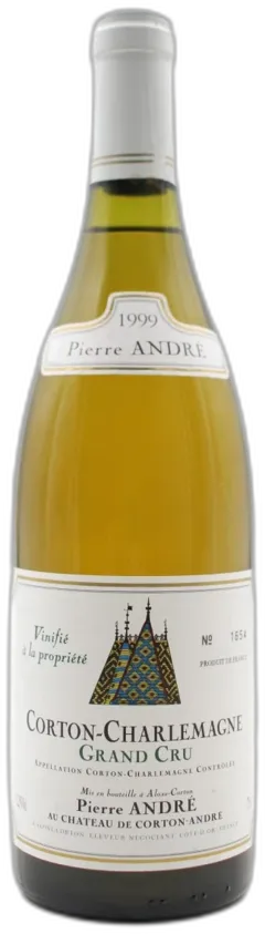 vue du vin Corton-Charlemagne 1999 Pierre Andre