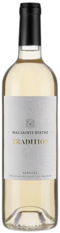 vue du vin Mas de Sainte Berthe Tradition Baux de Provence Blanc