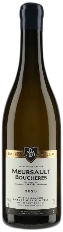 vue du vin Meursault 1er Cru Bouchères